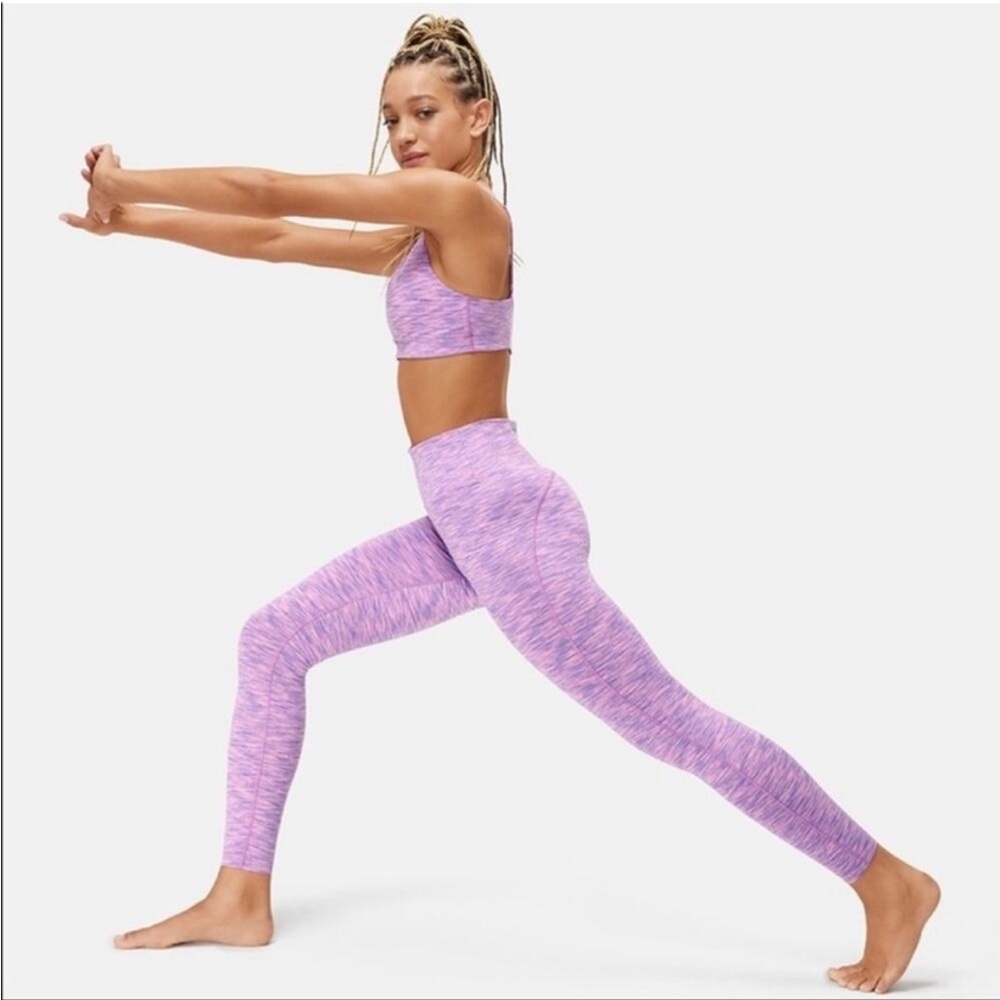 Outdoor Voices Freeform spacedye set pink and purple medium